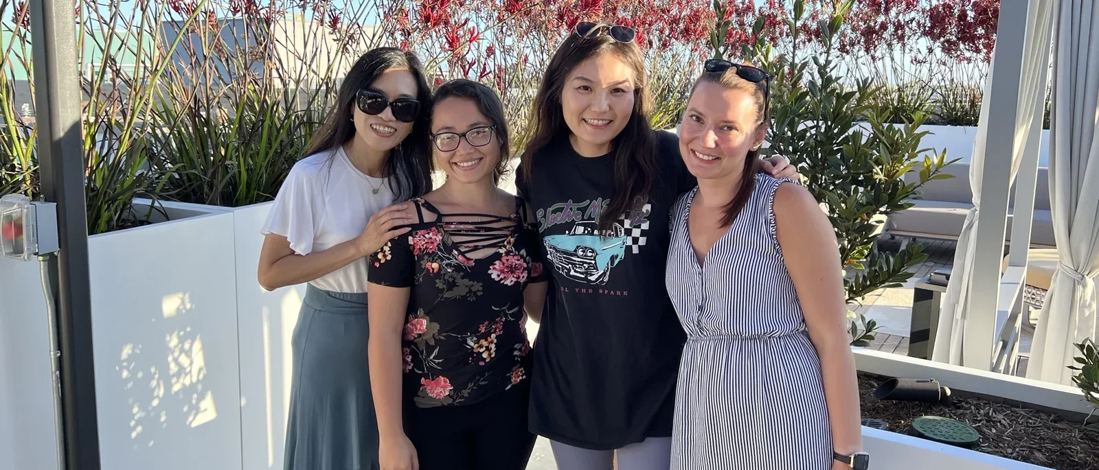 Lab rooftop meeting